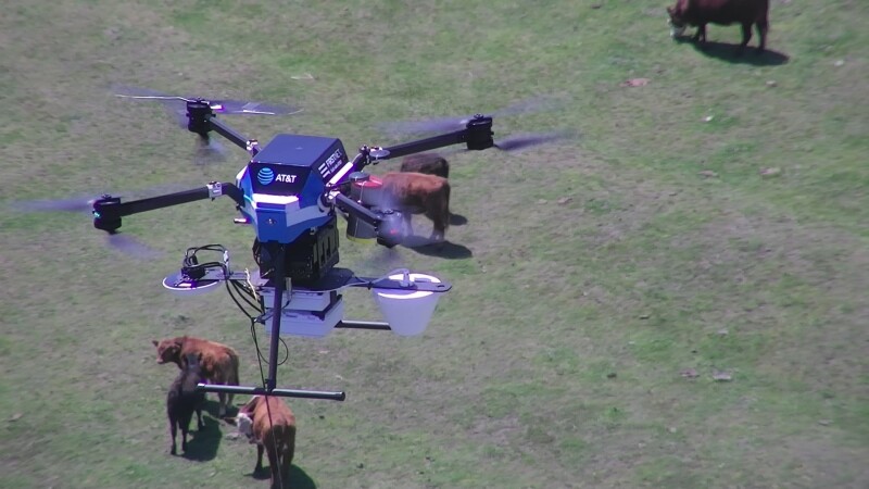 At&t flying outlet cow